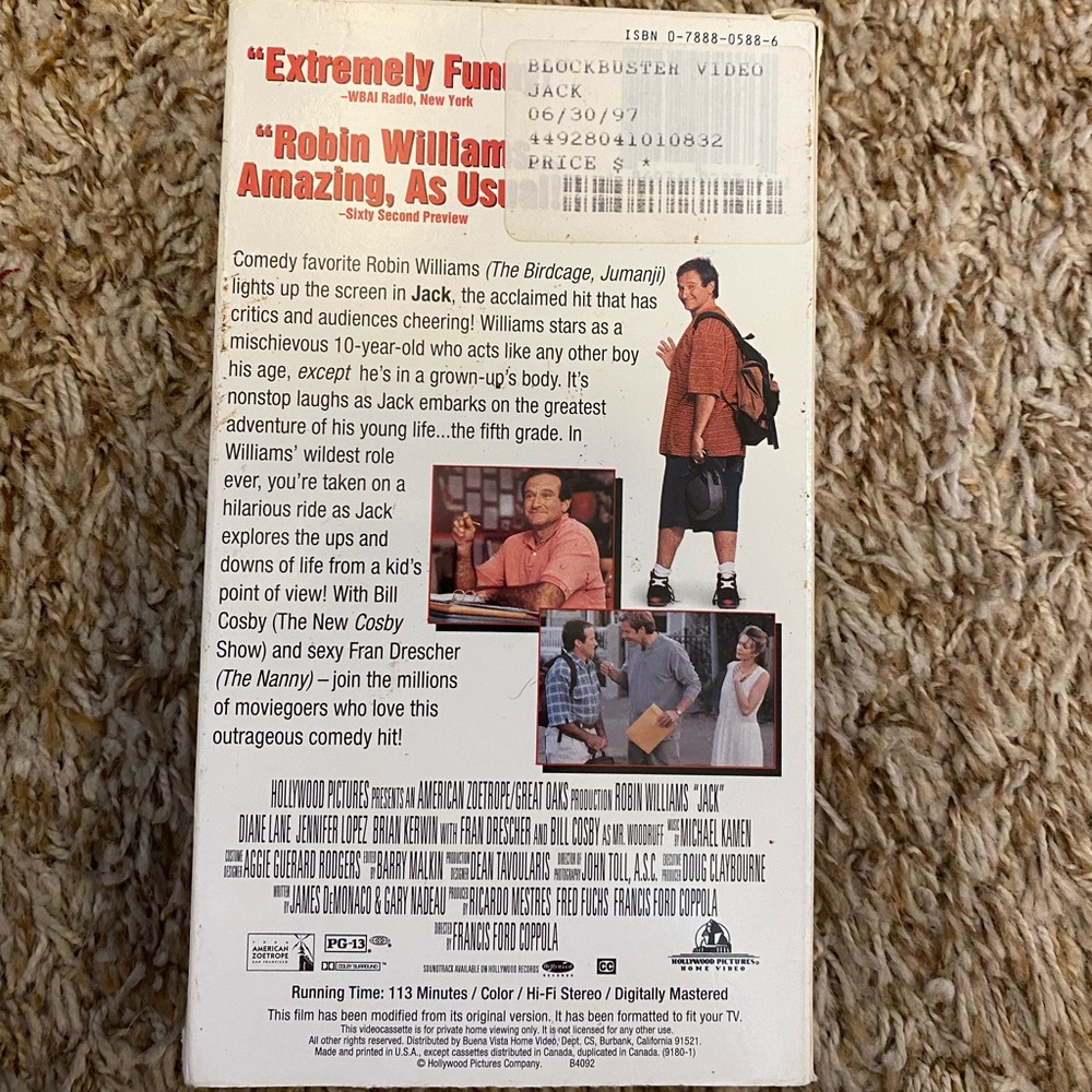 JACK VHS - Picture 2 of 3
